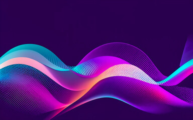 Fototapete - 3D abstract  abstract pattern backdrop shade of cool lighting dark contrast computer graphics generative ai for wallpaper