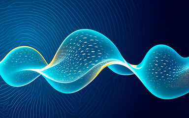 Fototapete - 3D abstract  abstract pattern backdrop shade of cool lighting dark contrast computer graphics generative ai for wallpaper