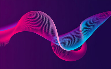 Fototapete - 3D abstract  abstract pattern backdrop shade of cool lighting dark contrast computer graphics generative ai for wallpaper