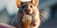 Animal Eating Ice Cream