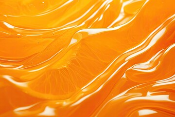 Sticker - Vibrant orange juice texture evoking health and natural waves