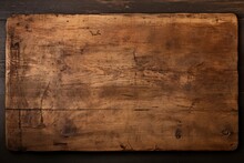 Wooden Board With A Rustic Appearance