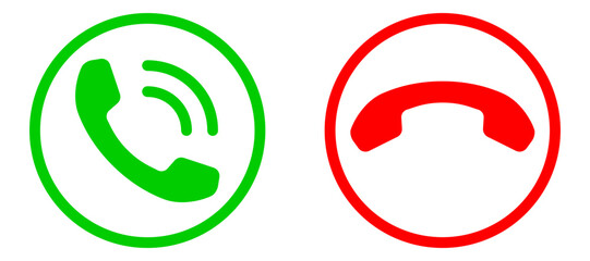 Poster - Phone icon vector illustration. Call center app. Telephone icons trendy flat style. Contact us line silhouette.