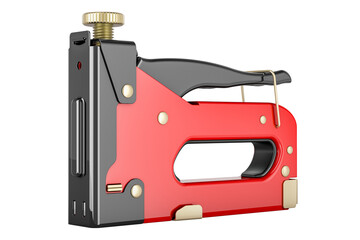 Poster - Staple Gun Heavy Duty, 3D rendering isolated on transparent background