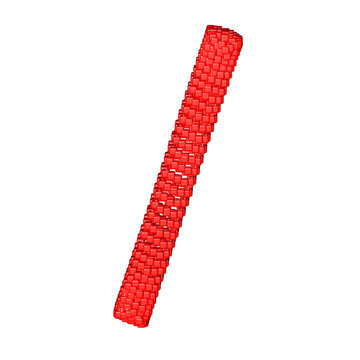 Symbol made of red cubes
