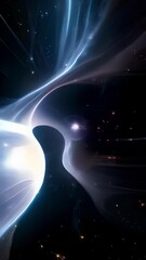 Wall Mural - through the lens of a space observatory, the celestial tapestry unfolds, unveiling a delicate web of
