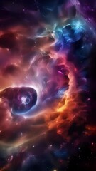 Wall Mural - a celestial kaleidoscope comes alive in this image, as a planetary nebula presents a breathtaking di