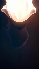 Wall Mural - a celestial cinder glowing softly, reminiscent of an otherworldly lighthouse, evoking a sense of awe