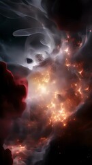Wall Mural - in this captivating snapshot, a mysterious cosmic phenomenon takes center stage, where spacetime app