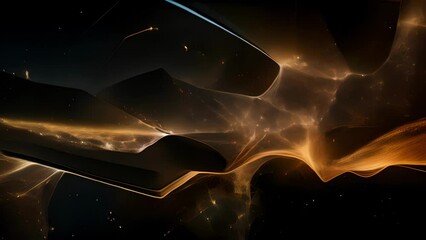 Wall Mural - a stunning photograph captures a delicate web of defunct spacecraft and fragments, entangled like tw