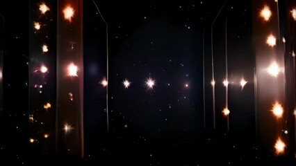 Wall Mural - a striking composite image of distant galaxies, exhibiting elongated shapes and alignments that bear