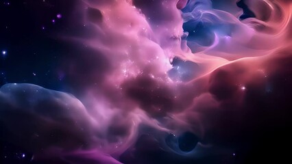 Wall Mural - vast curtains of glowing gas and dust stretch across the depths of space, meticulously sculpted by u