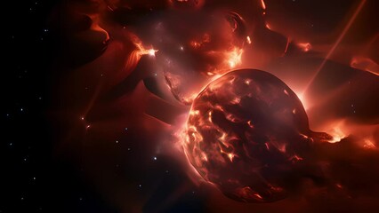 Wall Mural - in a mesmerizing display of cosmic power, a massive coronal mass ejection unleashes a torrent of cha