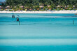 Deep blue sea on a sunny day the Caribbean Sea, Bahamas, North Atlantic Ocean, travel destination