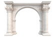 Arch pillar transparent Clipart, Roman entrance design on transparent background, Generative AI