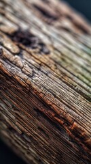 Wall Mural - Macro Photograph of Natural Wooden Surface : Generative AI