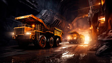 Underground Mining Machinery Background 