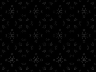 Canvas Print - seamless pattern with snowflakes