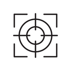 Poster -  The focus icon. Vector.flat trendy style illustration on white background..eps