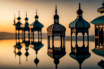 Canvas Print - mosque in the night