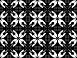 Fototapeta Zachód słońca - black and white seamless pattern