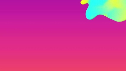 Poster - animation of multicolored liquid pattern over gradient background