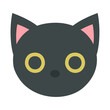 ÈªíÁå´„ÅÆÈ°î„ÄÇ„Éï„É©„ÉÉ„Éà„Å™„Éô„ÇØ„Çø„Éº„Ç§„É©„Çπ„Éà„ÄÇ
A face of a black cat. Flat designed vector illustration.