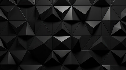  Black triangular polygon background