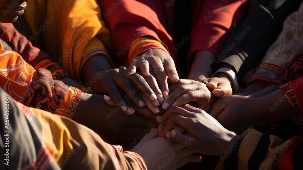 women's hands holding one arm, sign of support between women feminism ...