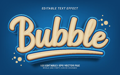 Wall Mural - bubble text effect