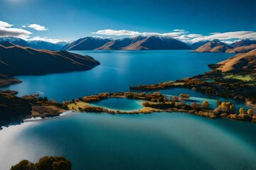 Wall Mural - Lake Wanaka in early morning, the South of New Zealand.