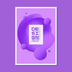 Poster - A template to use in your design. A composition of geometric shapes. Graphic elements for design and creativity.