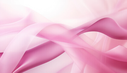 Wall Mural - Abstract Pink Line - Fighting Breast Cancer