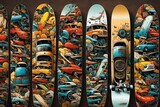 Best skateboard deck designs. Horror skateboard deck design. Skateboard designs. 