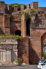 Wall Mural - Architectural fragments in the city streets, Rome