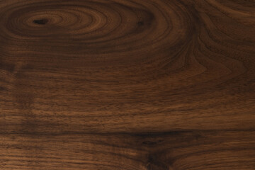 Sticker - Black walnut wood texture with oil finish closeup