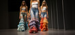 Hübsche Model Frauen beim Catwalk in bunter Moderner Hip Mode Querformat, ai generativ