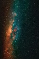 Poster - night starry sky. milky way, stars and nebula. dark space background