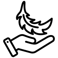 Poster - Sensitive Outline Icon