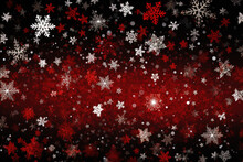 Ruby Red Snowflakes Background