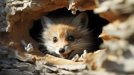 Poster - red fox vulpes HD 8K wallpaper Stock Photographic Image