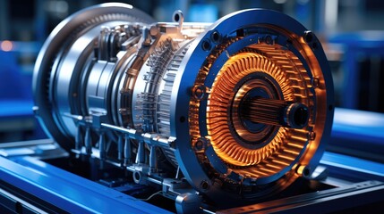 Poster - Futuristic Jet Engine, Connectors in development.