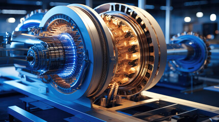 Poster - Futuristic Jet Engine, Connectors in development.