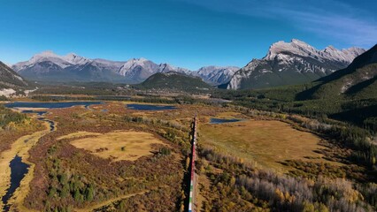 Wall Mural - a railroad in the mountains. supply of goods and trade. a train in the middle of the forest. landsca