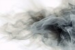 Transparent background with swirling white cloud, steam, smoke, and fog creating abstract patterns. Depicts creativity, art, pollution, and vapor. Generative AI