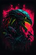 predator horror dark neon 