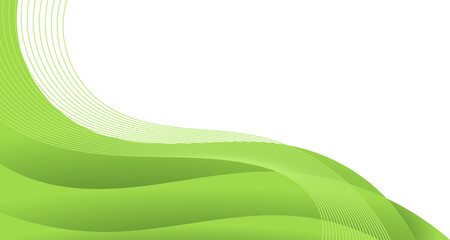 Leinwandbilder - abstract green curve background for business