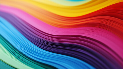 Wall Mural - plain paper full of rainbow colors wallpaper, background