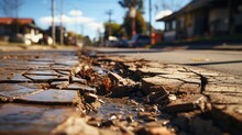 Labour reparing the road UHD wallpaper Stock Photographic Image