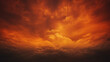 An orange sky that is burning, in the style of moody tonalism, crimson and bronze, ethereal cloudscapes, orange and crimson, commission for, warm tonal range
